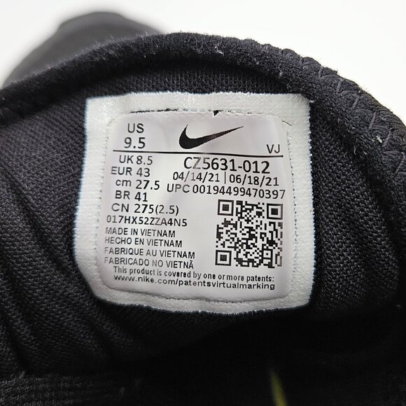 Nike Men’s Reposto Running Shoes Athletic Black White CZ5631-012 Size 9.5 - Picture 16 of 16